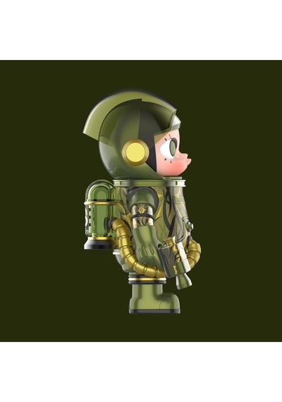 Pop Mart Mega Space Molly 100% Clot-olive Alienegra Serisi Figür, Koleksiyonluk Aksiyon Figürü, Anime Art Toy Biblo