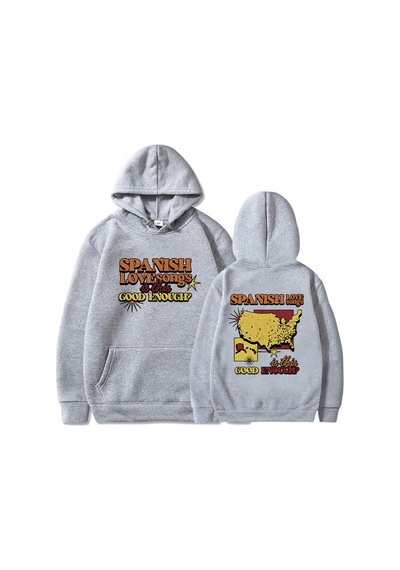 Startmore Gri Kıyafetleri İspanyolca Aşk Kıları Bu Yeterince İyi Hoodies Eh Gri