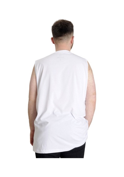 Mode Xl Büyük Beden Erkek Atlet Man 23009 Beyaz 001