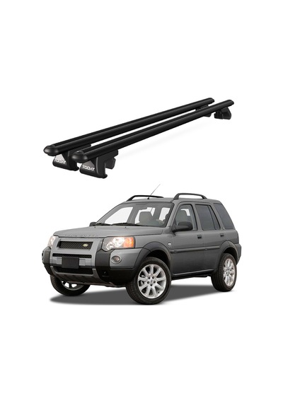 Venüs Land Rover Freelander 1997-2007 Uyumlu Siyah Ara Atkı Port Bagaj Tavan Barı