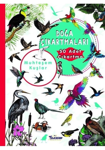 Muhteşem Kuşlar - Doğa Çıkartmaları- Teleskop Popüler Bilim
