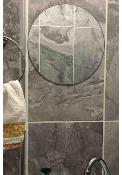 Yuvarlak 3mm Gerçek Banyo Aynası 30 Cm