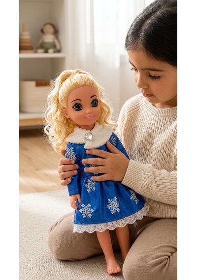 Lena Karlı Bebek 35 Cm Sesli Ve Şarkı Söyleyen Oyuncak Bebek
