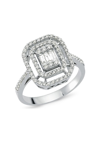Nadias Jewellery Baget Pırlanta Yüzük