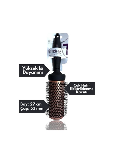 Trina Diva Yuvarlak Termal Fön Fırçası 53 Mm Çap 07