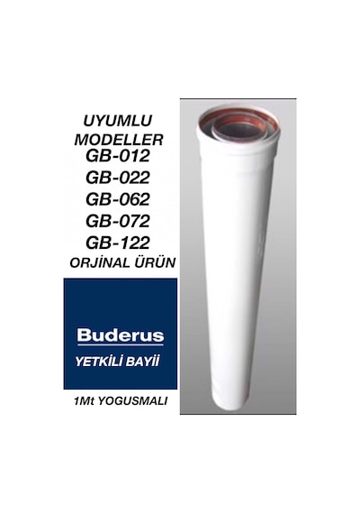 Buderus Uyumlu Yoğuşmalı Baca Uzatma İlavesi 100 Cm