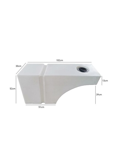 Karavan Su Deposu 100 Litre 102x30x52cm Teker Üstü Uyumlu