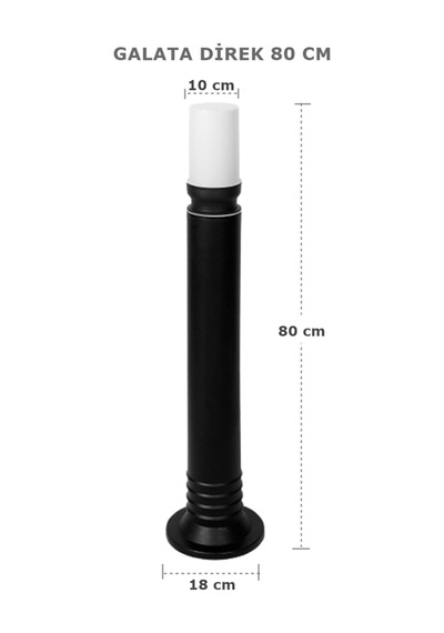 2 Adet Galata 80 Cm Bahçe Aydınlatma Direği - E27 Duy, Ip54 Su Geçirmez, Siyah Patika Ve Yol Aydınlatma Armatürü, Zita Yerli Üretim Yanmaz Kırılmaz Gövde Ampul Hariç Ug-zt-0273-80 2 Adet Galata 80 Cm Bahçe Aydınlatma Direği - E27 Duy, Ip54 Su Geçirmez, Siyah Patika Ve Yol Aydınlatma Armatürü, Zita Yerli Üretim Yanmaz Kırılmaz Gövde Ampul Hariç Ug-zt-0273-80