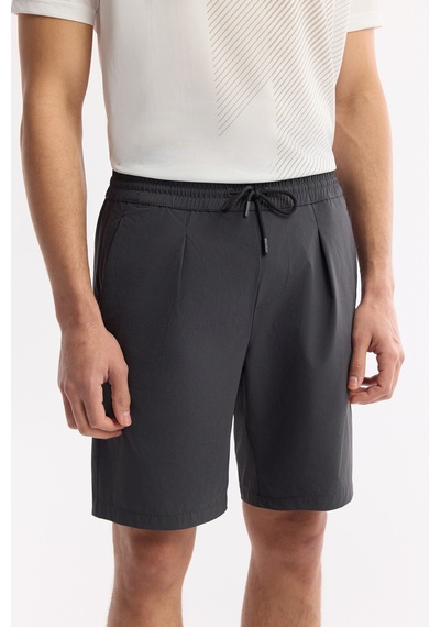 Avva Erkek Antrasit Beli Lastikli Gofreli Bi-stretch Relaxed Fit Şort A51y3652 Avva Erkek Antrasit Beli Lastikli Gofreli Bi-stretch Relaxed Fit Şort A51y3652