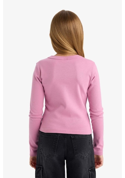 Defacto Kız Çocuk Slim Fit Dar Kesim Bisiklet Yaka Baskılı Fitilli Kaşkorse Uzun Kollu Tişört C7465a825aupn455 Pembe Defacto Kız Çocuk Slim Fit Dar Kesim Bisiklet Yaka Baskılı Fitilli Kaşkorse Uzun Kollu Tişört C7465a825aupn455 Pembe