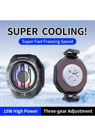 Sunshine022 Usb Güçlü Yarı İletken Soğutucu Siyah Evrensel Sessiz 3 Kademeli Ayarlı 15w Telefon Soğutucu