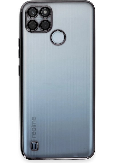 Newface - 809 - Realme C25y Kılıf Razer Lensli Silikon - Csmo-tex - - Siyah Sıyah