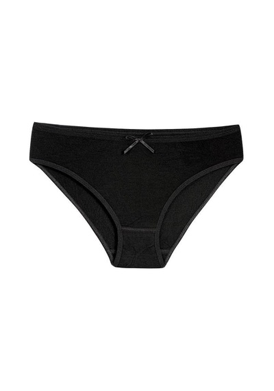 6 Adet Yıldız Bayan Bambu Bikini Külot Siyah 3911 Siyah