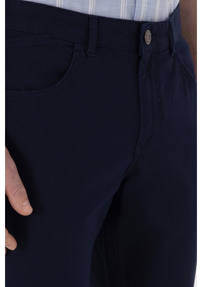 U.S. Polo Assn. Erkek Lacivert Slim Fit Kanvas Pantolon 50309119-VR033