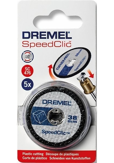 Dremel Ez Speedclic Plastik Kesme Diskleri 38 Mm (Sc476) 5'Li - 2615S476JB