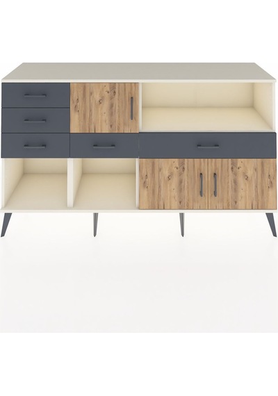 Hyperion Konsol 2 Raflı 5 Çekmeceli 3 Kapaklı 176x44x99 Aytaşı-ça Aytaşı-çam/antrasit Hyperion Konsol 2 Raflı 5 Çekmeceli 3 Kapaklı 176x44x99 Aytaşı-ça Aytaşı-çam/antrasit