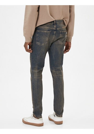 Koton Skinny Fit Yıkamalı Kot Pantolon - Michael Jean Koyu İndigo 4wam40385nd 4WAM40385ND741 İndigo Koton Skinny Fit Yıkamalı Kot Pantolon - Michael Jean Koyu İndigo 4wam40385nd 4WAM40385ND741 İndigo