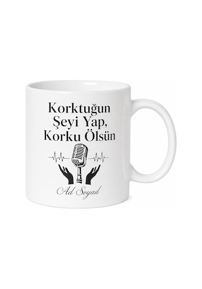 Topluluk Önünde Konuşma Korkusu Çarpıntı Terleyen Eller Sunum Kupa Hediye Beyaz / Çok Renkli
