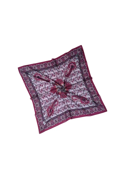 Mim Eşarp Prime Pamuk Etnik Desenli Eşarp 90x90 Cm Mor