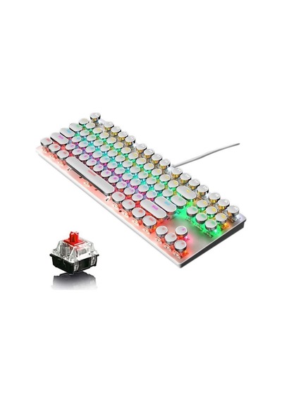 Leaven K550 Kablolu Klavye Daktilo Tarzı Su Geçirmez Led Rgb Gökkuşağı Renler Mekanik Oyuncu Işıklı Klavye Ergonomik Tasarım Rahat 150cm Kablo Uzunluğu Kullanım Bilgisayar Pc İçin Beyaz Sku: Zeusb0 Leaven K550 Kablolu Klavye Daktilo Tarzı Su Geçirmez Led Rgb Gökkuşağı Renler Mekanik Oyuncu Işıklı Klavye Ergonomik Tasarım Rahat 150cm Kablo Uzunluğu Kullanım Bilgisayar Pc İçin Beyaz Sku: Zeusb0
