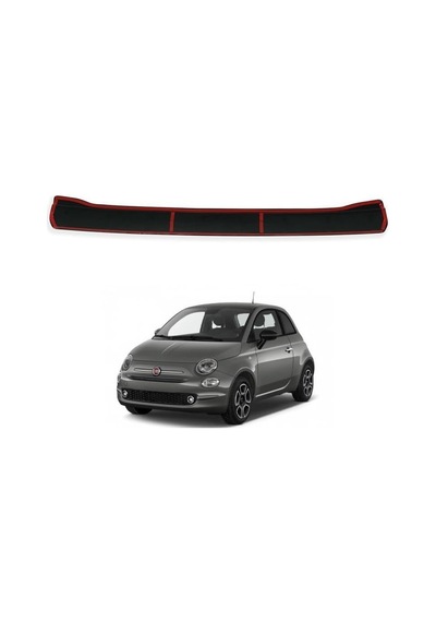 Ferrous Autoaccessories Fiat 500 Coupe İle Uyumlu Ferrous Arka Tampon Üstü Koruyucu 2016 Ve Üstü