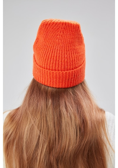 Derikem Basic Şık Standart Lüks Unisex Tiftik Bere Turuncu