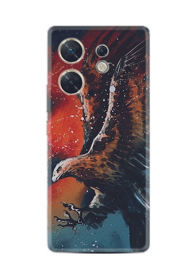 Infınıx Zero 30 4g Kılıf Silikon Desen Özel Seri Kartal Uçarken 1718