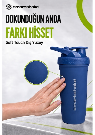 Smartshake Reforce Paslanmaz Çelik Serisi 900 Ml Navy Mavi Protein Shaker