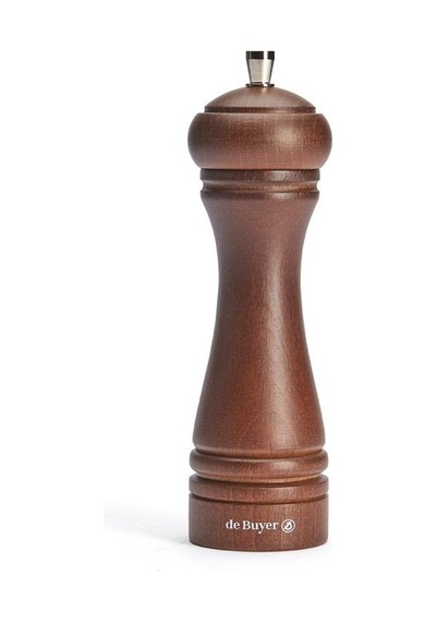 De Buyer Tuz Değirmeni Ahşap 18 Cm-koyu Kahve