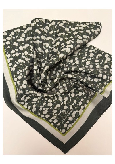 Silk Home Neşe Desen Aura Eşarp Yeşil