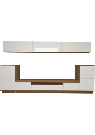 Decoraktiv Trendstyle 9s Mdf Tv Ünitesi Tv Sehpası Ceviz - Beyaz