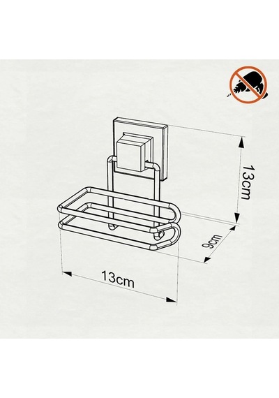 Tekno Tel Ef-271 Krom Tuvalet Kağıtlık Yapışkanlı/vidalı Deliksiz Metal Wc Kağıt Tutucu Krom