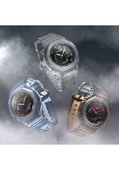Casio Ga-2100k-2adr Quartz Silikon Mavi 20 Atm 45 Mm Erkek Kol Saati