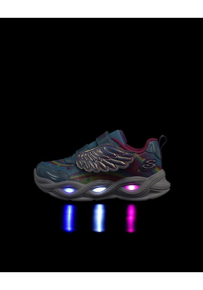 Skechers Twisty Glow Küçük Kız Çocuk Mavi Spor Ayakkabı 303718n Tqmt Mavi