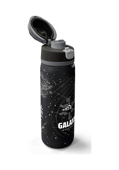 Coral High Siyah Galaxy Desenli Pipetli Ve Direkt İçim Çelik Termos 800 Ml 38533 Siyah