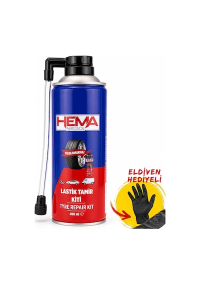 Oto Lastik Tamir Kiti - Universal Büyük Boy 400 Ml