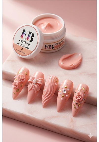 Hamur Jel 3 30ml 3d Nail Art Nude Pink Protez Tırnak Hamur Jel Non-stıck 3 Nude Pembe Hamur Jel 3 30ml 3d Nail Art Nude Pink Protez Tırnak Hamur Jel Non-stıck 3 Nude Pembe