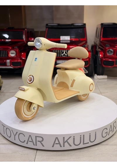 Vespa Akülü Motor 3-9 Yaş Yeşil