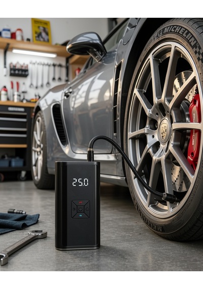 Taşınabilir Hava Pompası Akıllı Durdurma Özellikli Lastik Şişirici 0
