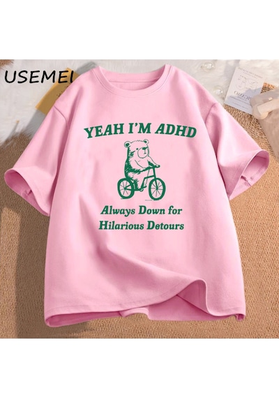 Flood Of Style Komik Grafik T Shirt Erkekler Evet Ben Adhd Rakun Meme T Shirt Unisex Moda Rahat O-boyun Boy Pembe Flood Of Style Komik Grafik T Shirt Erkekler Evet Ben Adhd Rakun Meme T Shirt Unisex Moda Rahat O-boyun Boy Pembe