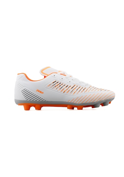 Jump 27048 C White Black Orange Erkek Çim Zemin Kramponu Beyaz