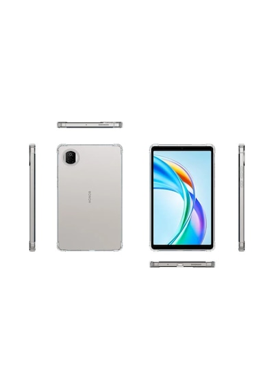 Honor Pad X7 8.7 İnç Kılıf Şeffaf Köşe Korumalı Crystal Clear Silikon Arka Kapak
