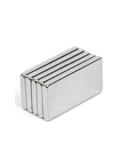 Dünya Magnet 10 Adet 20mm X 10mm X 1,5mm Köşeli Güçlü Neodyum Mıknatıs