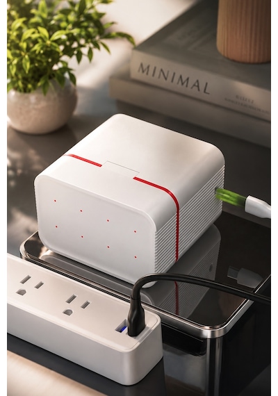 Mioji BT12 AA ve AAA 1.5V Pil Şarj Cihazı Beyaz
