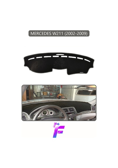 Mercedes W211 2002-2009 Uyumlu Torpido Örtüsü Yansıma Önleyici Kolay Montaj Tam Koruma H26