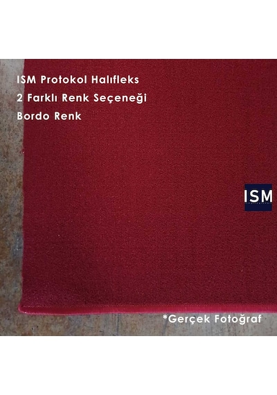 Ism - Protokol Halısı - Kırmızı - Turkuaz Renk Seçenekleri