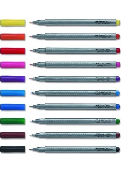 Faber Castell Grip Finepen 0.4 Mm Kalem Kahverengi