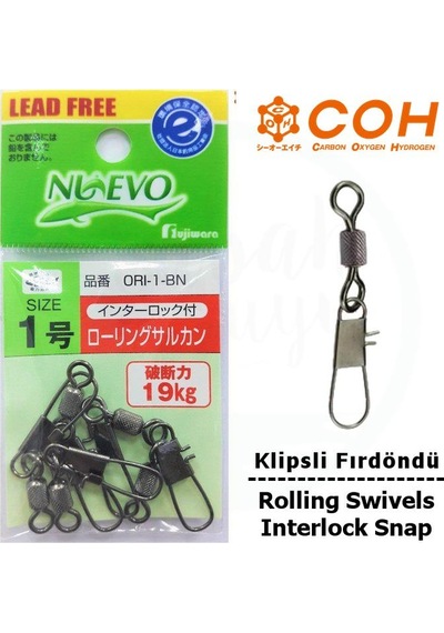 Coh Klipsli Fırdöndü  1 19Kg (Interlock Snap)