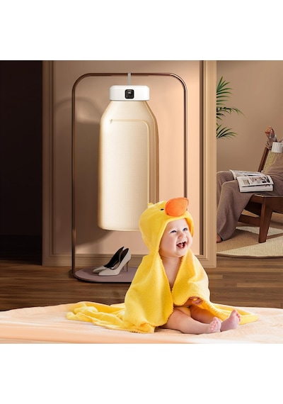 Mioji Mio UV100X Yeni Nesil UV Işıklı Portatif Askılı Katlanabilir Çamaşır Kurutma Makinesi Beyaz