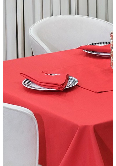 Dream Kumaş Peçete Modelleri Leke Tutmaz Kumaş Peçete Çeyiz Seti 6lı Paket Kırmızı